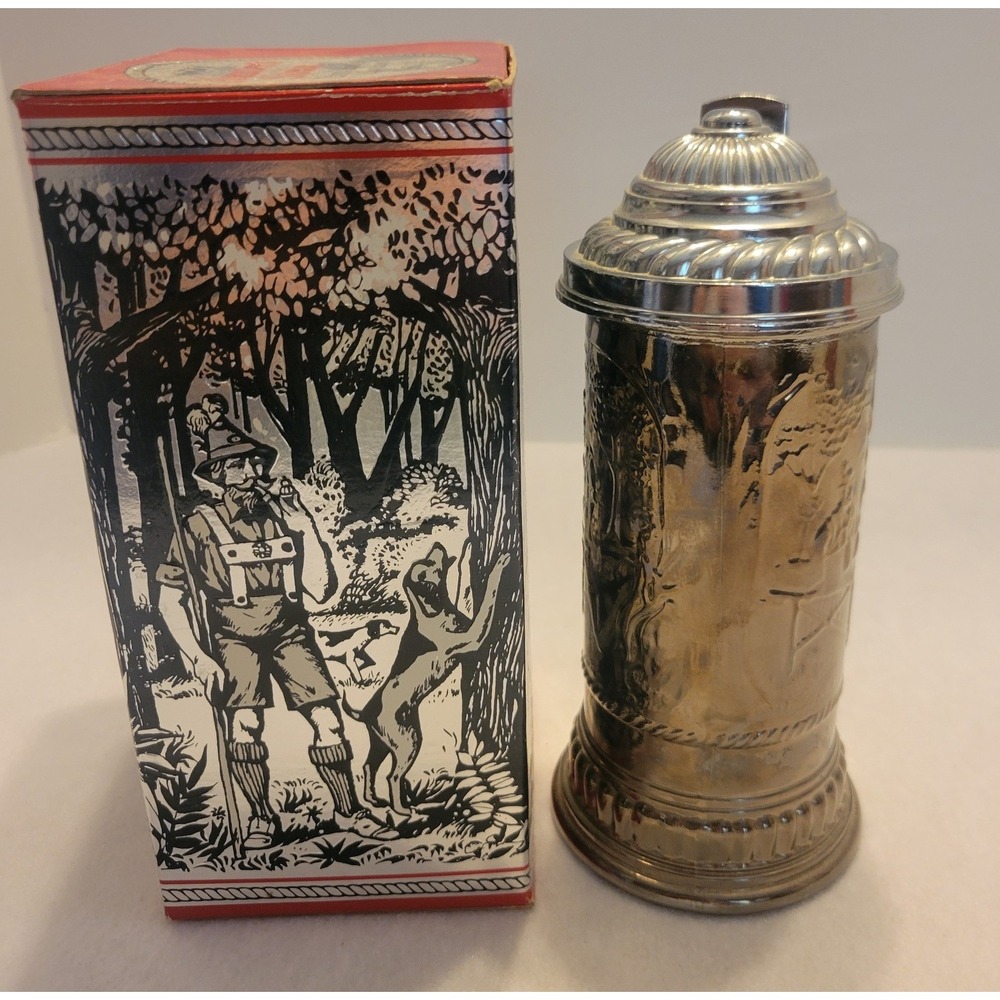 VTG Avon Hunters Stein Deep Woods 1970s Collectible Empty Glass Decanter w/ Box